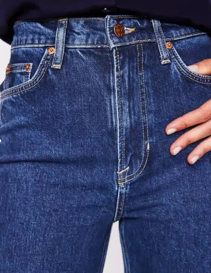 High Rise Column Leg Jeans Dark Vintage High Rise Column Leg Jeans Dark Vintage