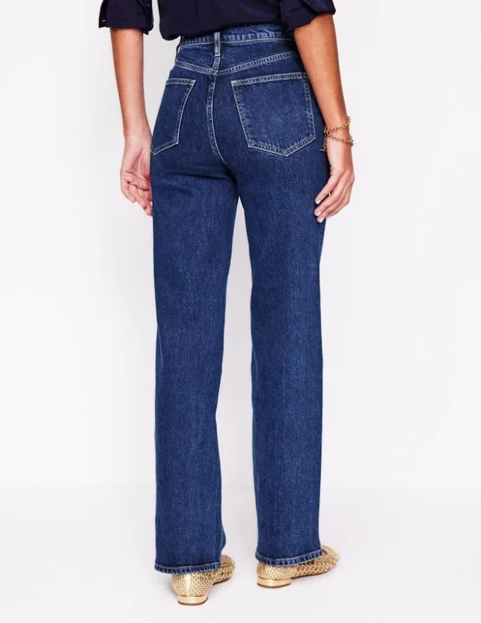 High Rise Column Leg Jeans Dark Vintage High Rise Column Leg Jeans Dark Vintage