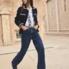 High Rise Column Leg Jeans Dark Vintage High Rise Column Leg Jeans Dark Vintage