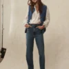 High Rise Column Leg Jeans Mid Vintage High Rise Column Leg Jeans Mid Vintage
