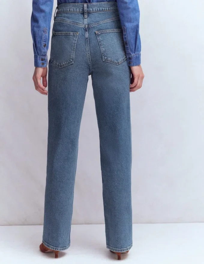 High Rise Column Leg Jeans Mid Vintage High Rise Column Leg Jeans Mid Vintage
