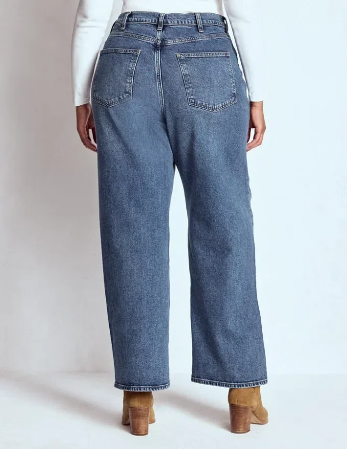 High Rise Column Leg Jeans Mid Vintage High Rise Column Leg Jeans Mid Vintage