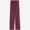 High Rise Column Leg Jeans Red and Navy Stripe High Rise Column Leg Jeans Red and Navy Stripe