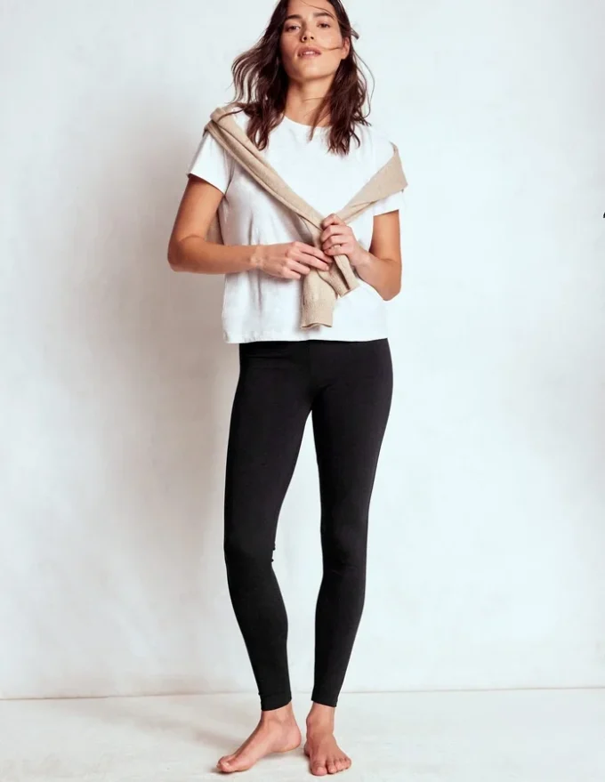 High Rise Jersey Leggings Black High Rise Jersey Leggings Black