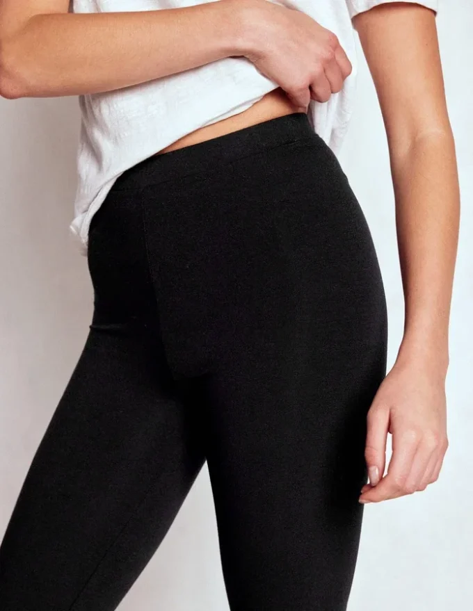 High Rise Jersey Leggings Black High Rise Jersey Leggings Black