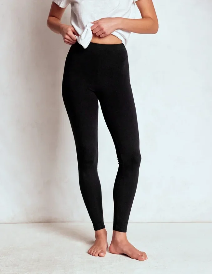High Rise Jersey Leggings Black High Rise Jersey Leggings Black