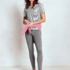 High Rise Jersey Leggings Charcoal Marl