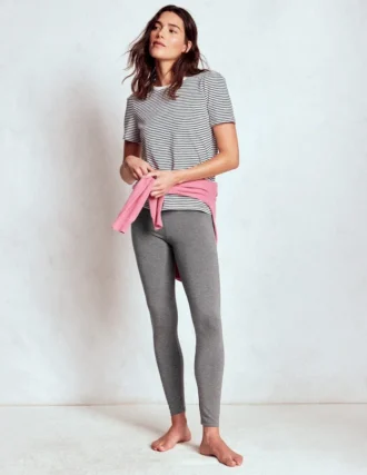 High Rise Jersey Leggings Charcoal Marl