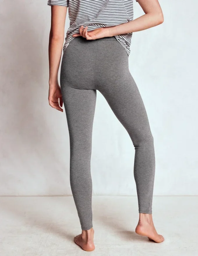 High Rise Jersey Leggings Charcoal Marl