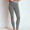 High Rise Jersey Leggings Charcoal Marl