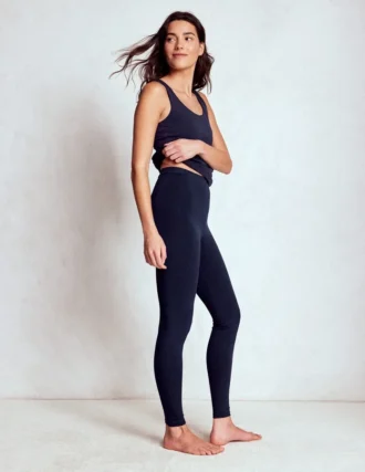 High Rise Jersey Leggings Navy