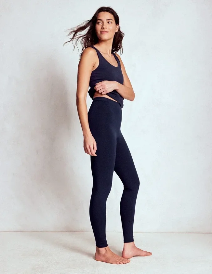 High Rise Jersey Leggings Navy High Rise Jersey Leggings Navy