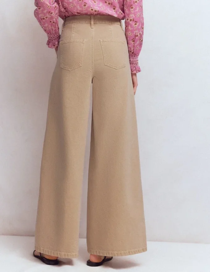 High Rise Palazzo Jeans Cappuccino High Rise Palazzo Jeans Cappuccino