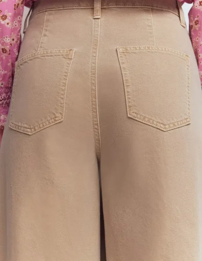 High Rise Palazzo Jeans Cappuccino High Rise Palazzo Jeans Cappuccino