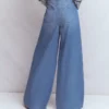 High Rise Palazzo Jeans Light Wash High Rise Palazzo Jeans Light Wash