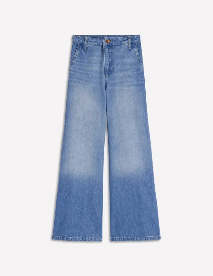 High Rise Palazzo Jeans Light Wash High Rise Palazzo Jeans Light Wash