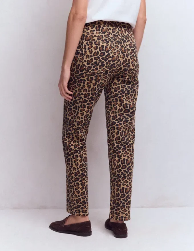 High Rise Straight Jeans Animal Print High Rise Straight Jeans Animal Print