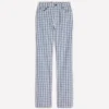 High Rise Straight Jeans Blue Gingham High Rise Straight Jeans Blue Gingham