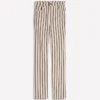 High Rise Straight Jeans Brown Ecru Stripe High Rise Straight Jeans Brown Ecru Stripe