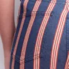 High Rise Straight Jeans Navy & Red Stripe High Rise Straight Jeans Navy & Red Stripe