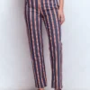 High Rise Straight Jeans Navy & Red Stripe High Rise Straight Jeans Navy & Red Stripe