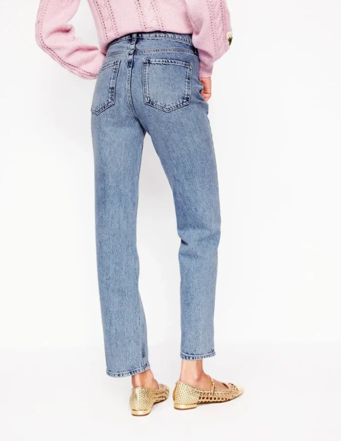 High Rise Straight Leg Jeans Light Vintage High Rise Straight Leg Jeans Light Vintage