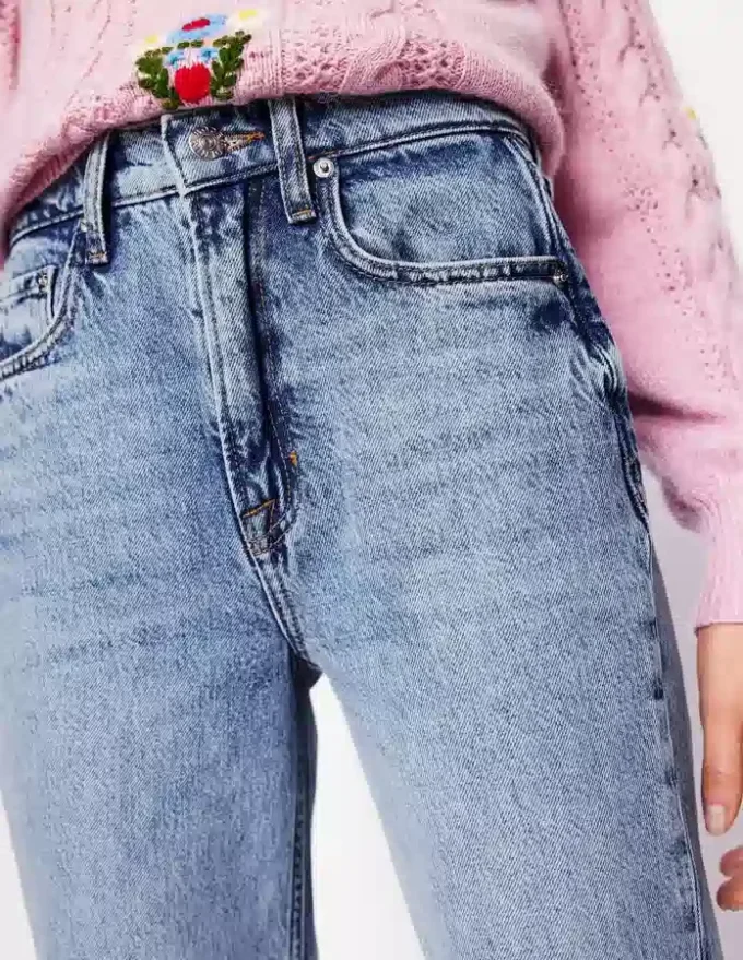 High Rise Straight Leg Jeans Light Vintage High Rise Straight Leg Jeans Light Vintage