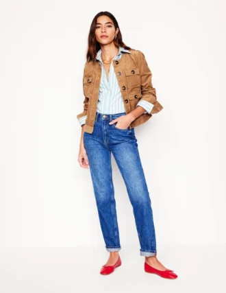 High Rise Straight Leg Jeans Mid Vintage