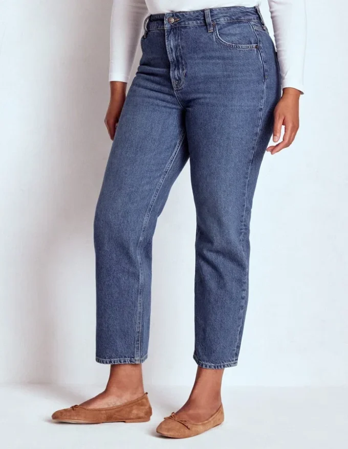 High Rise Straight Leg Jeans Mid Vintage High Rise Straight Leg Jeans Mid Vintage
