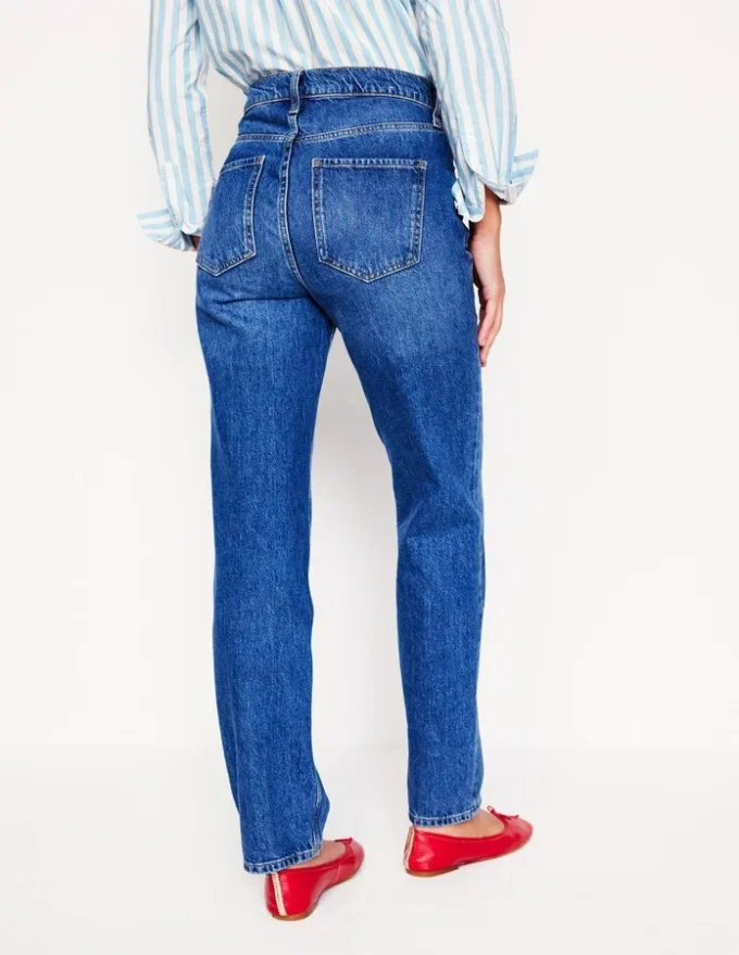 High Rise Straight Leg Jeans Mid Vintage High Rise Straight Leg Jeans Mid Vintage
