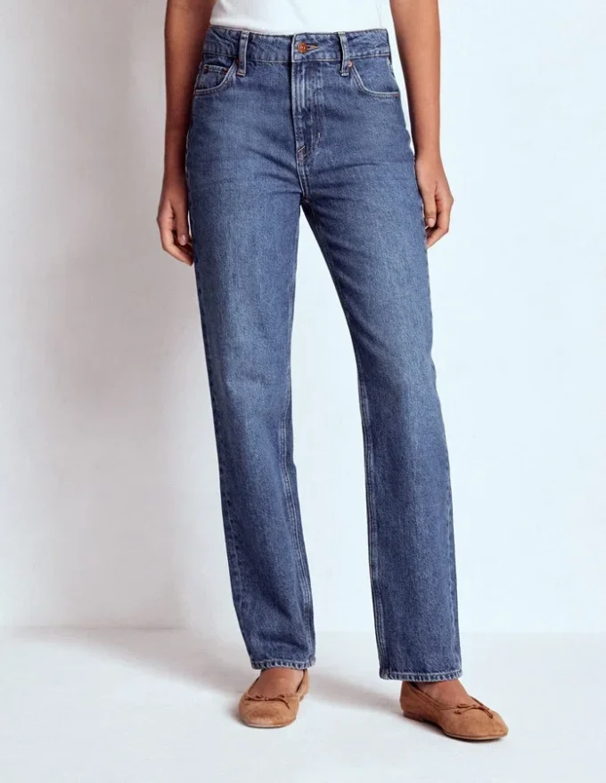 High Rise Straight Leg Jeans Mid Vintage High Rise Straight Leg Jeans Mid Vintage