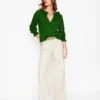 High Rise Wide Leg Jeans Ecru High Rise Wide Leg Jeans Ecru