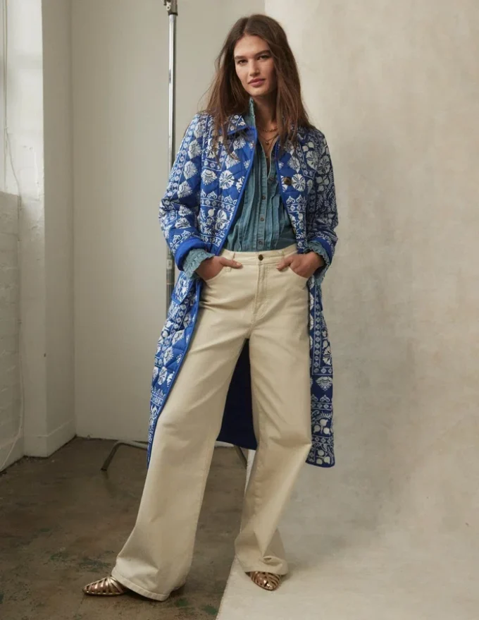 High Rise Wide Leg Jeans Ecru High Rise Wide Leg Jeans Ecru
