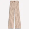 High Rise Wide Leg Jeans Ecru Tan Stripe High Rise Wide Leg Jeans Ecru Tan Stripe
