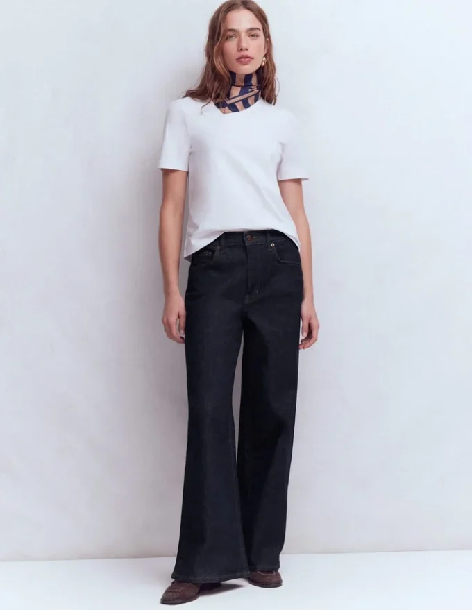 High Rise Wide Leg Jeans Indigo Rinse High Rise Wide Leg Jeans Indigo Rinse