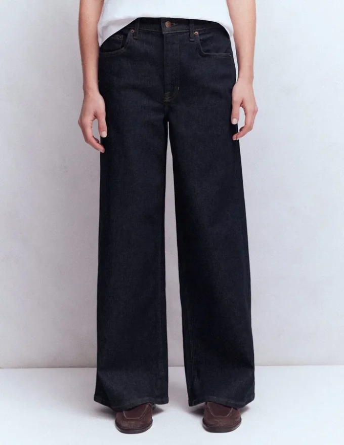 High Rise Wide Leg Jeans Indigo Rinse High Rise Wide Leg Jeans Indigo Rinse