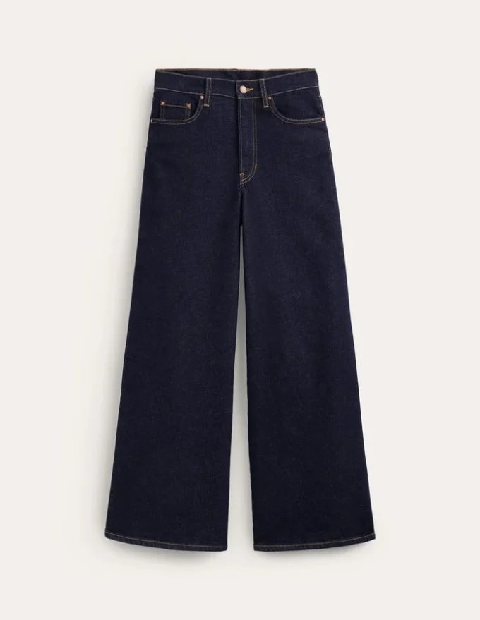 High Rise Wide Leg Jeans Indigo Rinse High Rise Wide Leg Jeans Indigo Rinse