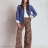High Rise Wide Leg Jeans Leopard Print High Rise Wide Leg Jeans Leopard Print