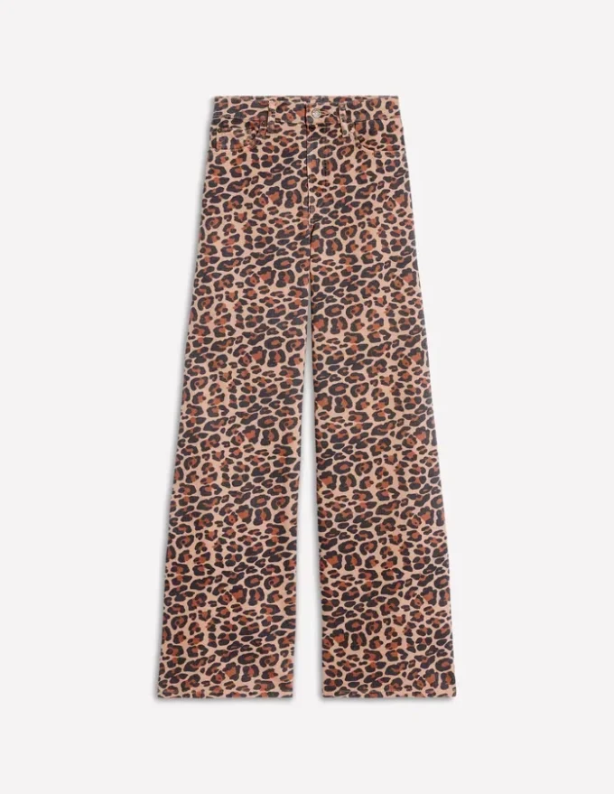 High Rise Wide Leg Jeans Leopard Print High Rise Wide Leg Jeans Leopard Print