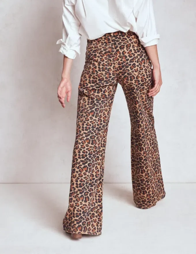 High Rise Wide Leg Jeans Leopard Print High Rise Wide Leg Jeans Leopard Print