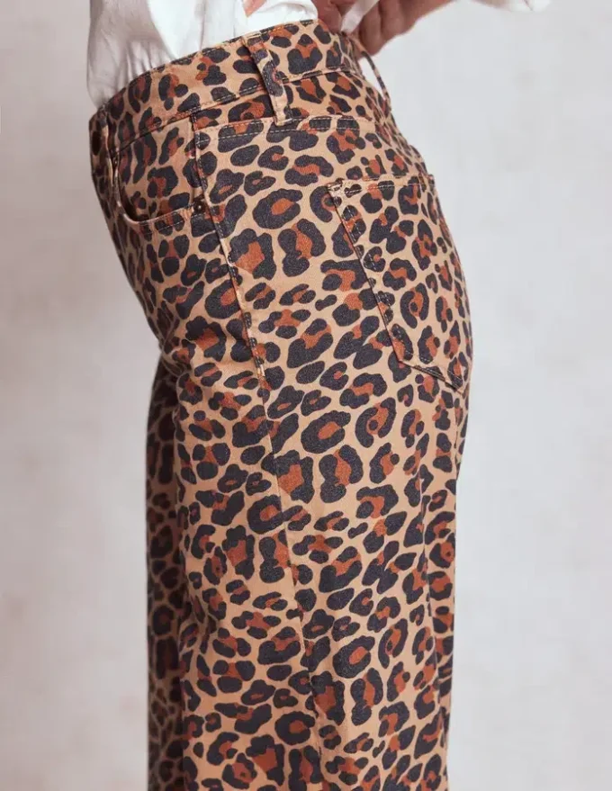 High Rise Wide Leg Jeans Leopard Print High Rise Wide Leg Jeans Leopard Print