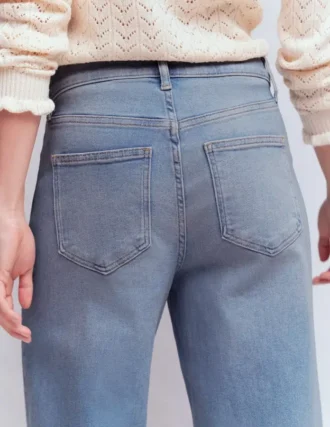 High Rise Wide Leg Jeans Light Vintage