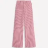 High Rise Wide Leg Jeans Pink Stripe High Rise Wide Leg Jeans Pink Stripe