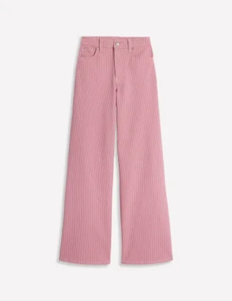 High Rise Wide Leg Jeans Pink Stripe High Rise Wide Leg Jeans Pink Stripe