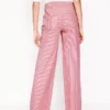 High Rise Wide Leg Jeans Pink Stripe High Rise Wide Leg Jeans Pink Stripe