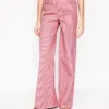 High Rise Wide Leg Jeans Pink Stripe High Rise Wide Leg Jeans Pink Stripe