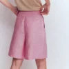 Highbury Pleated Linen Shorts Meadowsweet Pink Chambray Highbury Pleated Linen Shorts Meadowsweet Pink Chambray