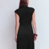 Honor Short Jersey Shirt Dress Black Honor Short Jersey Shirt Dress Black