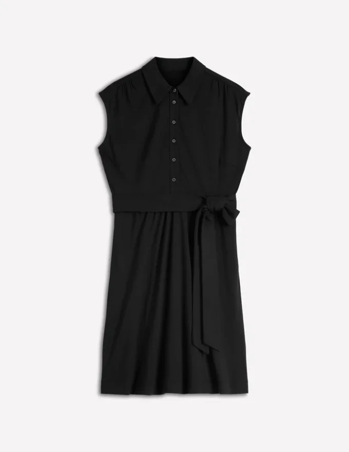 Honor Short Jersey Shirt Dress Black Honor Short Jersey Shirt Dress Black
