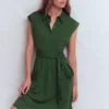 Honor Short Jersey Shirt Dress Broad Bean Honor Short Jersey Shirt Dress Broad Bean